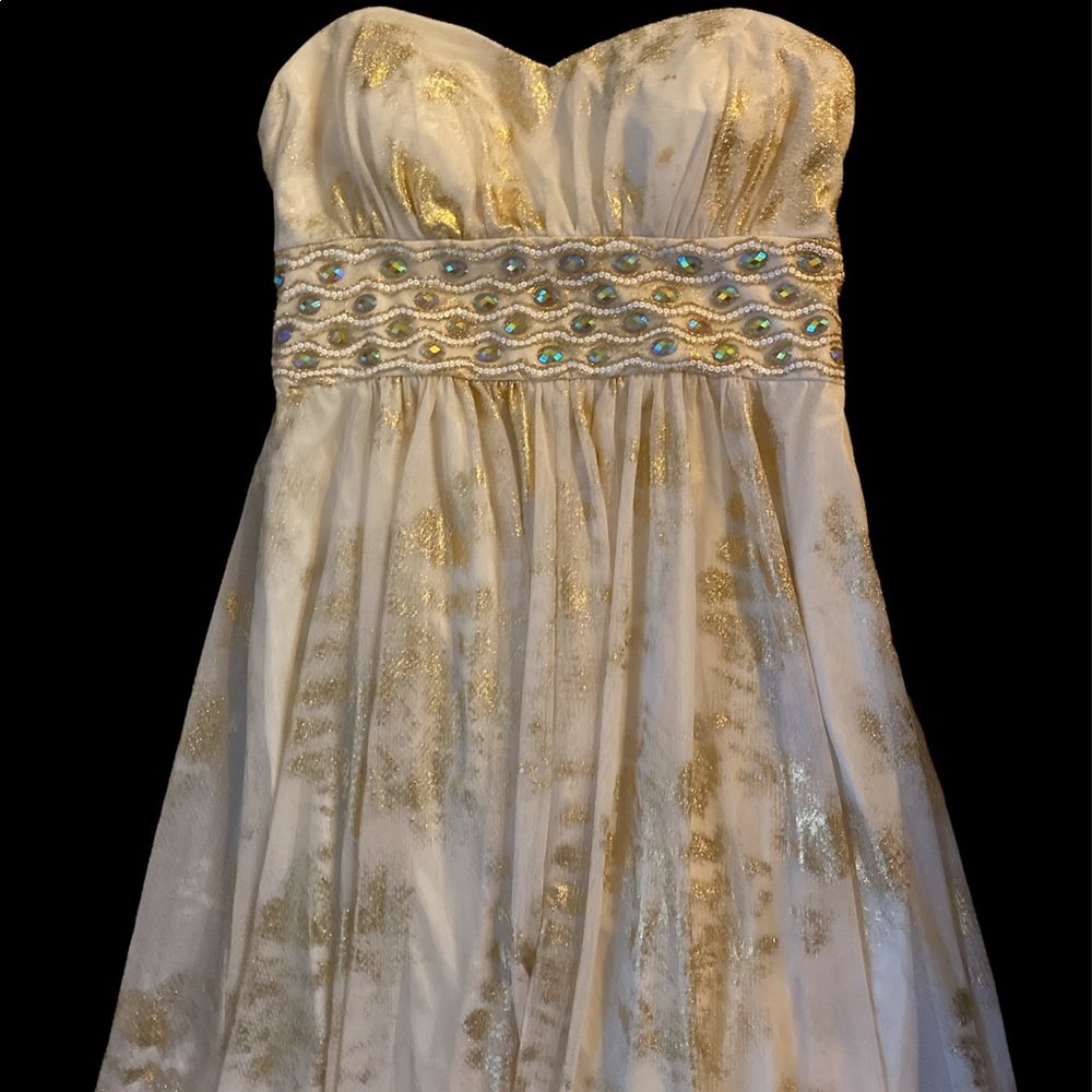 Formal gown worn once! Beautifully detailed. Size 14